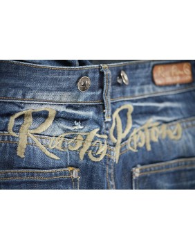 Rusty Pistons Seymour embroidered biker Jeans for men waist