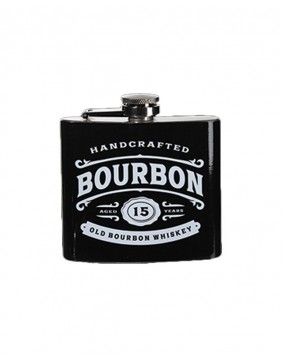 Bourbon metal flask