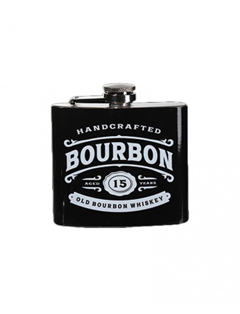 Bourbon metal flask