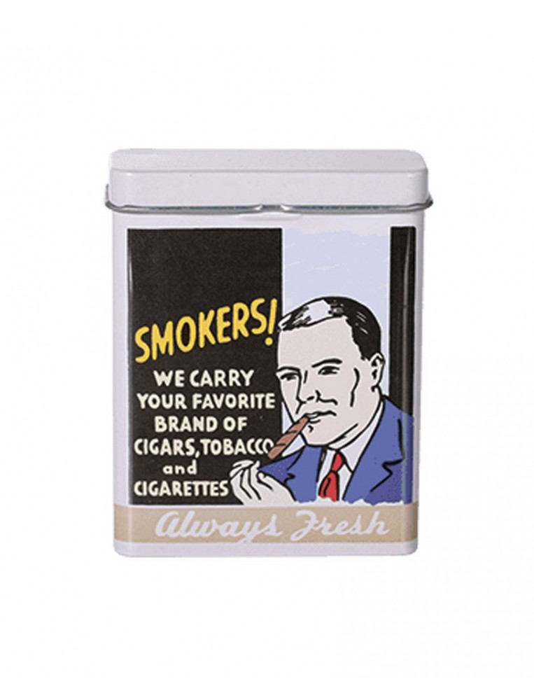 Smokers metal cigarette case