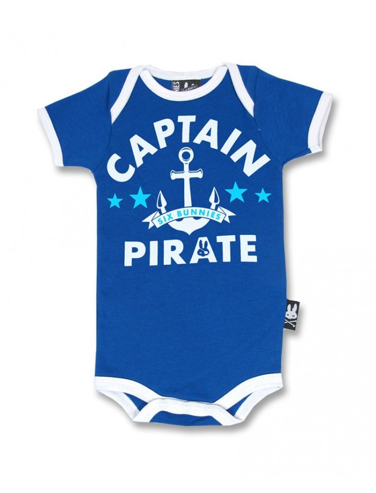 Pirate romper for baby by Six Bunnies main