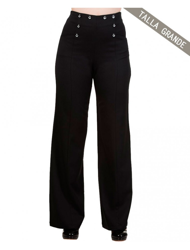 Banned stay away Trousers black front