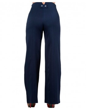 Banned stay away trousers navy blue back