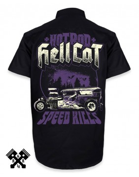 Camisa Hotrod Hellcat, Speed Kills para hombre, espalda
