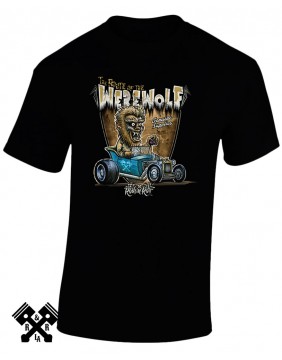 Camiseta Creeprunners Werewolf para hombre de la marca Rods 'N' Roll