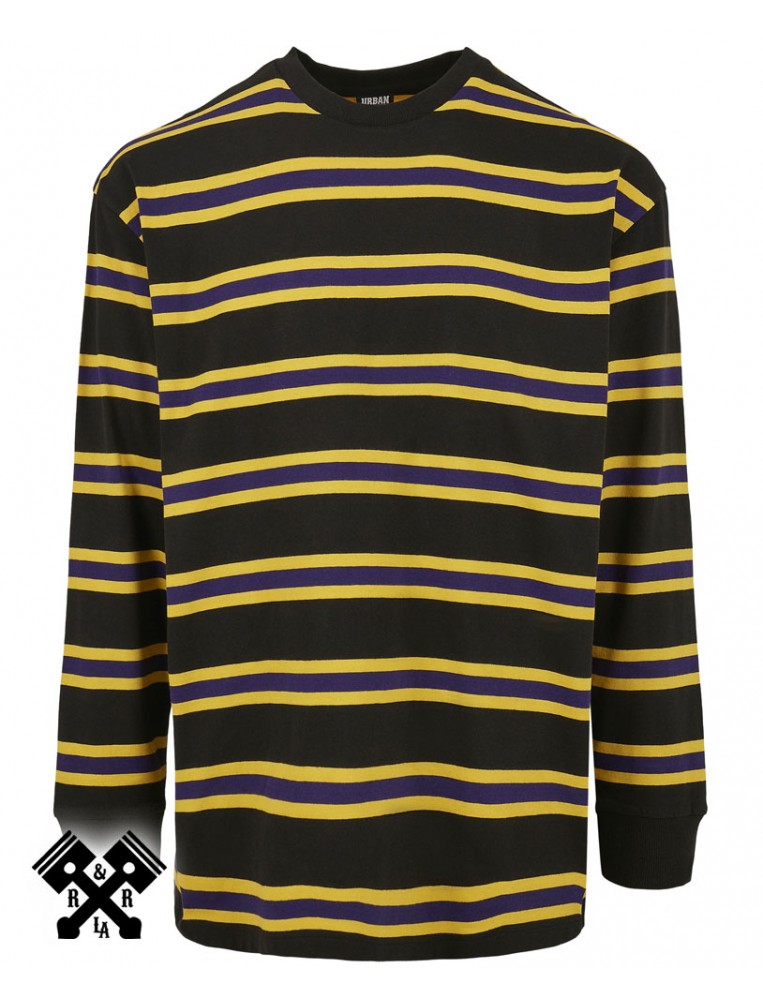Urban Classics Long Sleeve Striped T-shirt, front
