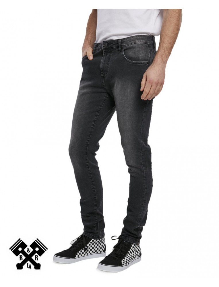 Urban Classics Slim Fit black Jeans, model