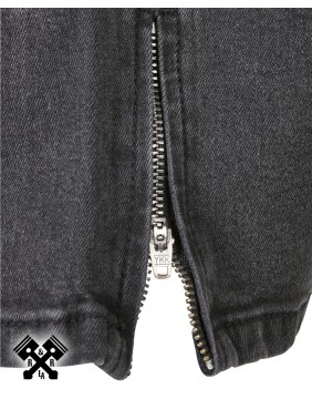 Urban Classics Slim Fit black Jeans, zip detail