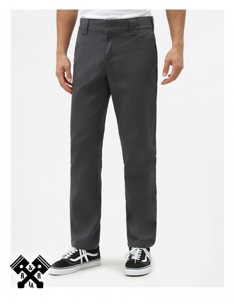 Dickies Slim Fit 872 Charcoal Grey Pants, front
