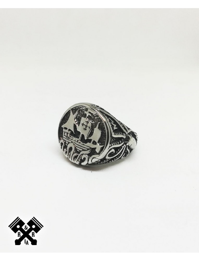 Anillo Acero Vikingo, frontal