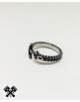 Simple Anchor Steel Ring, left