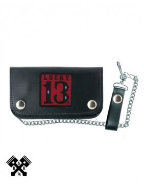 Lucky 13 Red Patch Wallet
