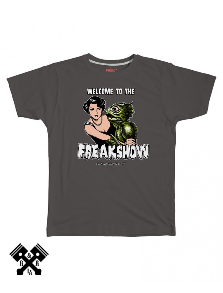 Camiseta Freak Show gris oscuro, marca FBI