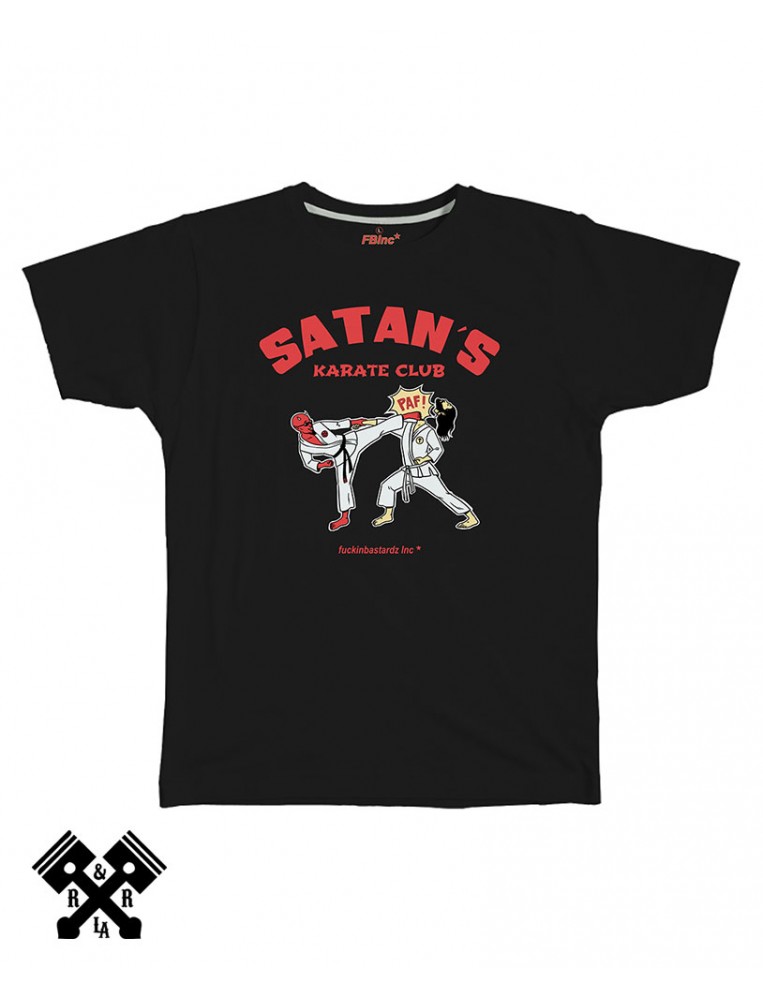 Camiseta Karate Club negra, marca FBI