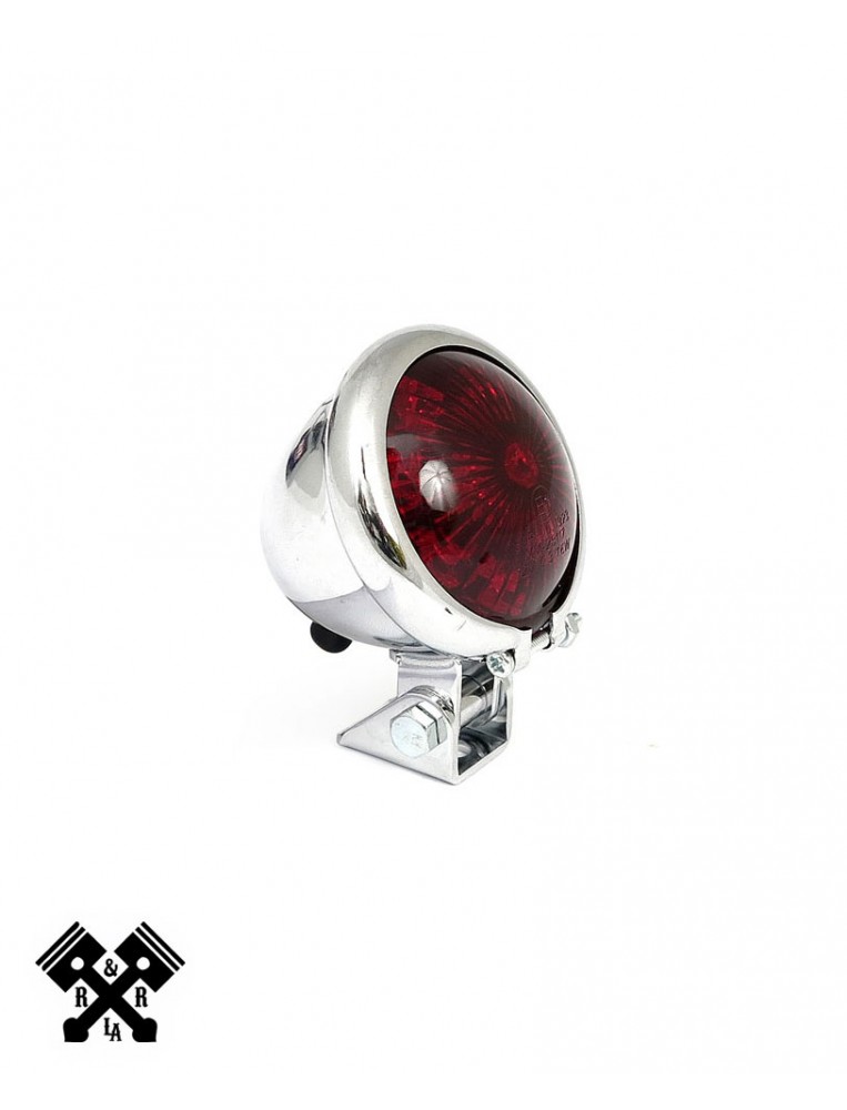 Bates Style Universal LED Tail Light Chrome