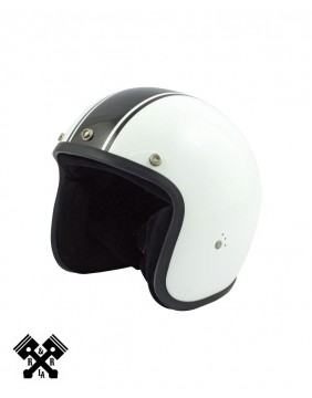 Bandit Jet Helmet Matte White/Black, front