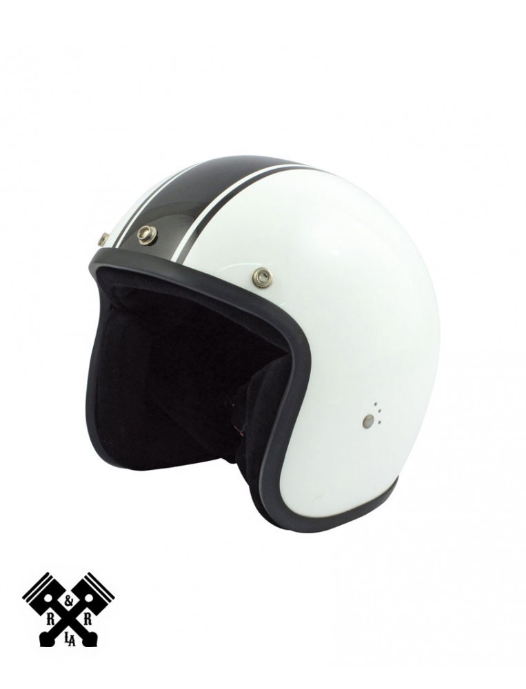 Casco Bandit Jet Blanco/Negro, frontal