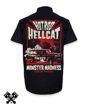 Hotrod Hellcat Camisa Monster Madness trasera