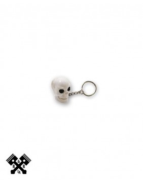 White Skull Keychain