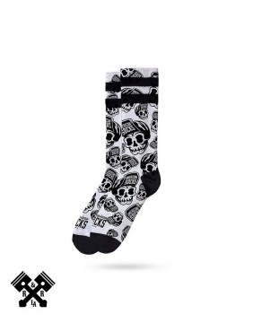 American Socks Calcetines Skater Skull Medio-Alto, otra vista