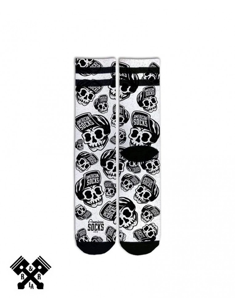 American Socks Calcetines Skater Skull Medio-Alto