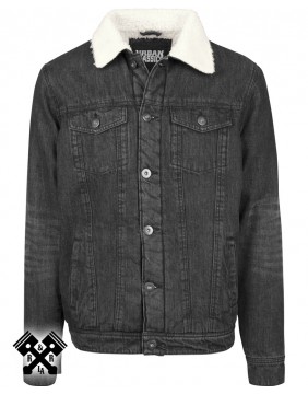 Urban Classics Sherpa Denim Jacket, front