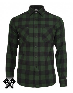 Urban Classics Checked Flannel Shirt, front