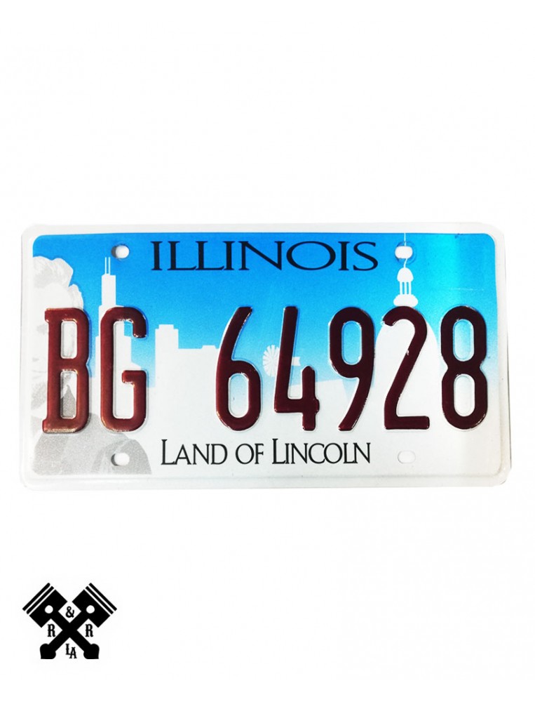 License Plate Illinois BG64928