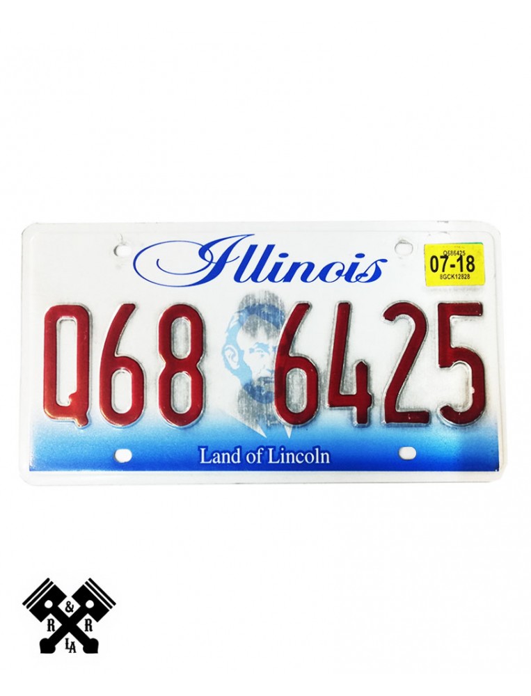 License Plate Illinois Q686425