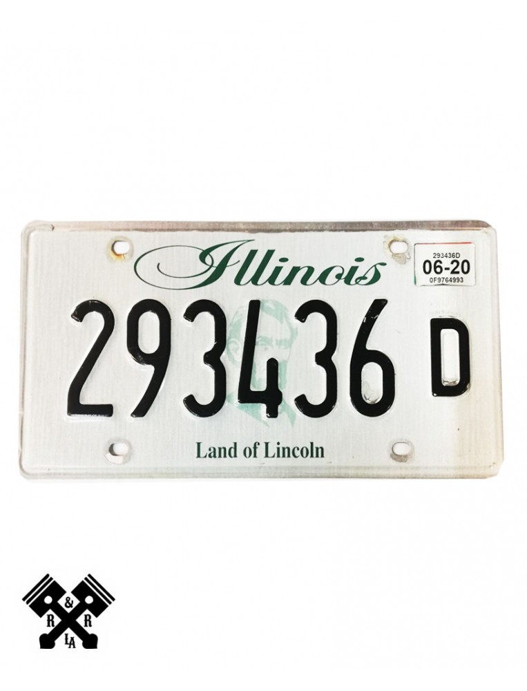 License Plate Illinois 293436D