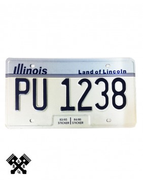 License Plate Illinois PU1238