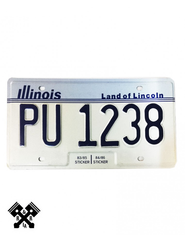 License Plate Illinois PU1238