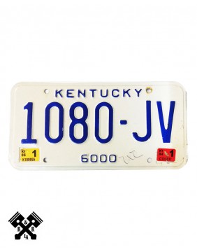 License Plate Kentucky 1080JV
