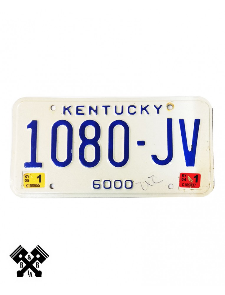 License Plate Kentucky 1080JV