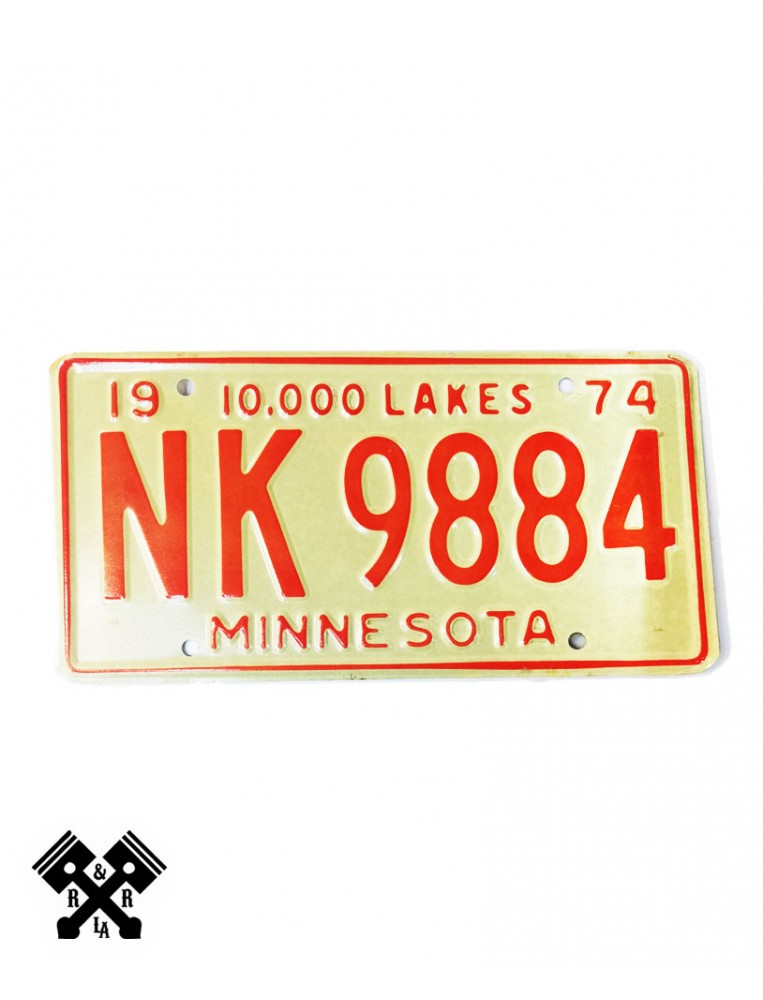 Matricula Minnesota NK9884 '74