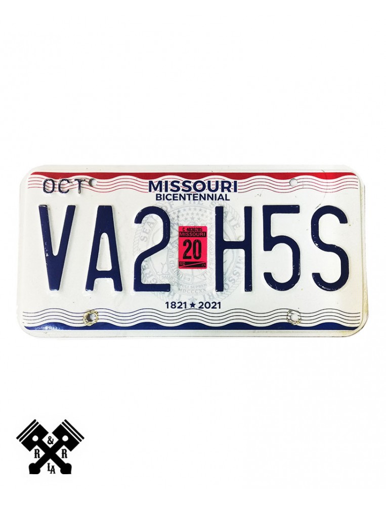 License Plate Missouri VA2H5S