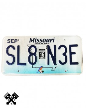 Plate Missouri SL8N3E