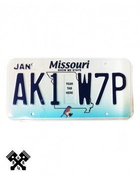 License Plate Missouri AK1W7P Main