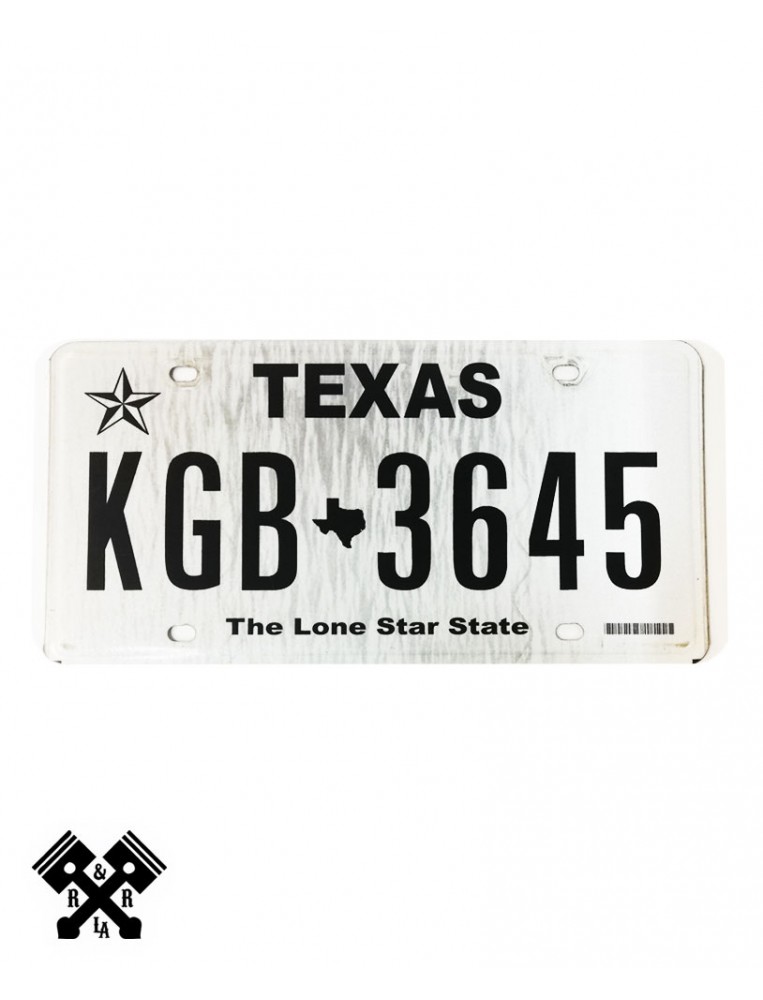 License Plate Texas KGB3645 Main