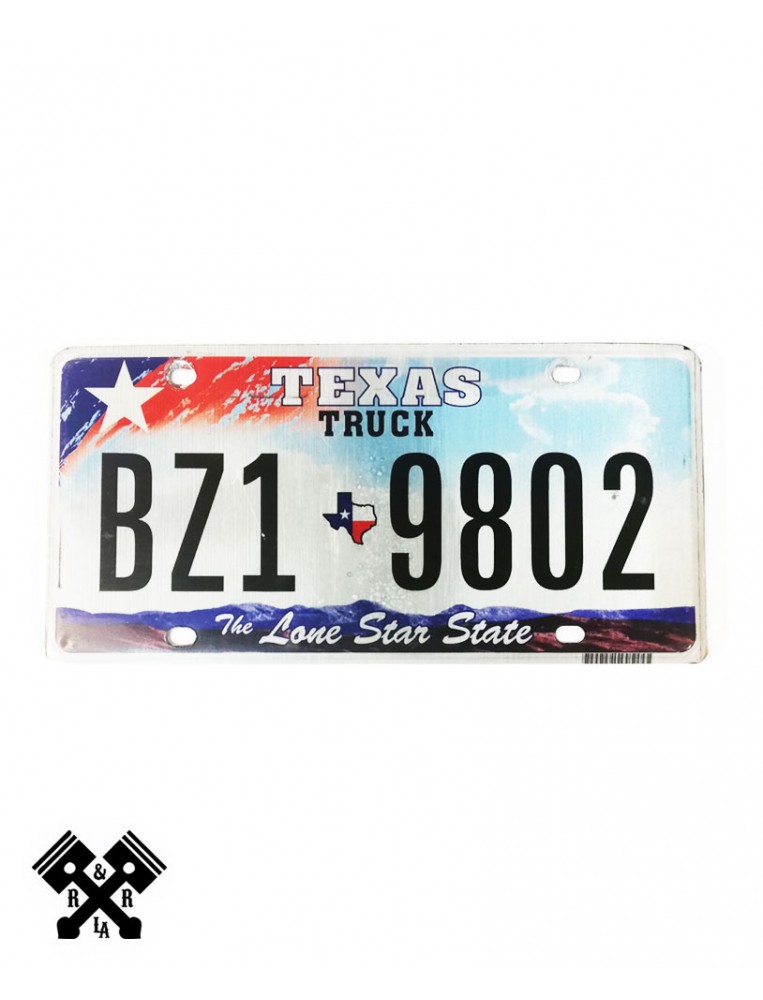 License Plate Texas BZ19802