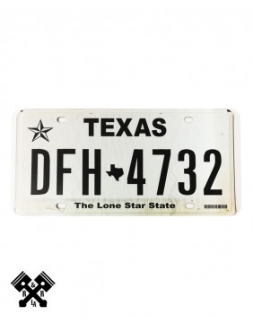 License Plate Texas DFH4732