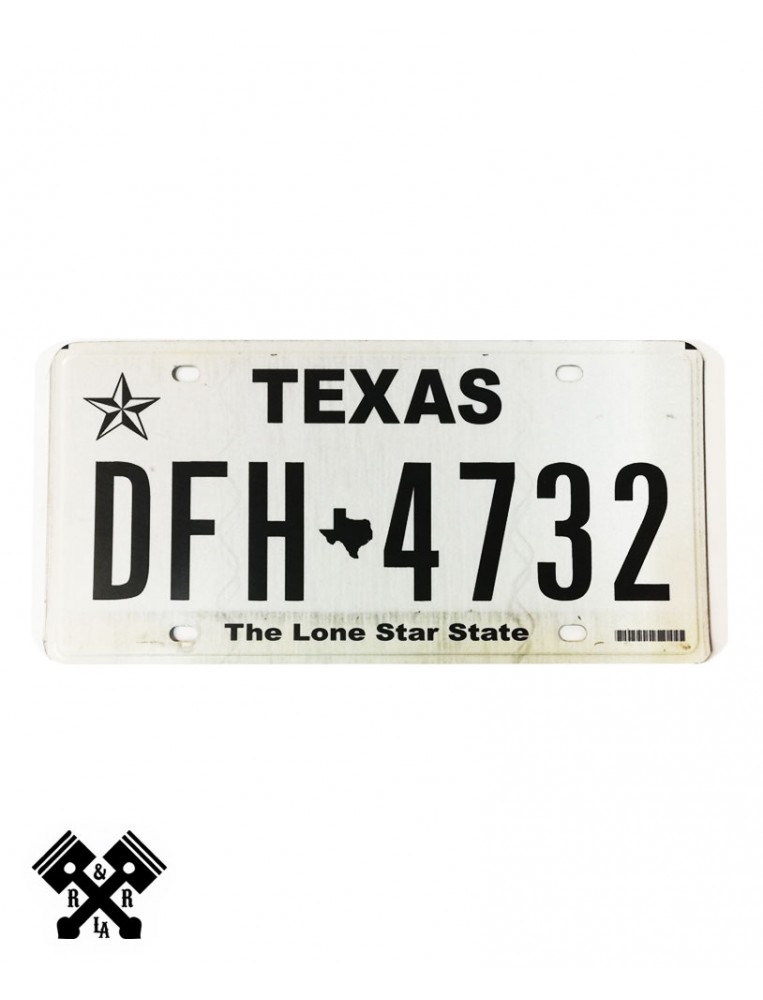 License Plate Texas DFH4732