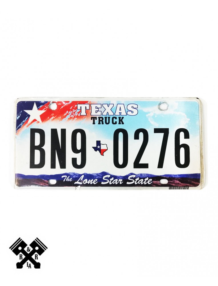 License Plate Texas Truck BN90276 Main