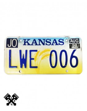 License Plate Kansas LWE006 Main