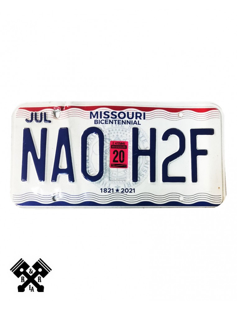 License Plate Missouri NA0H2F Main