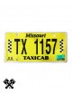 License Plate Missouri Taxi TX1157