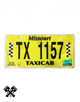 License Plate Missouri Taxi TX1157