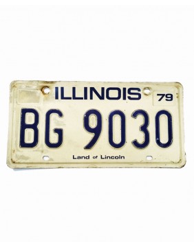 License Plate Illinois BG9030