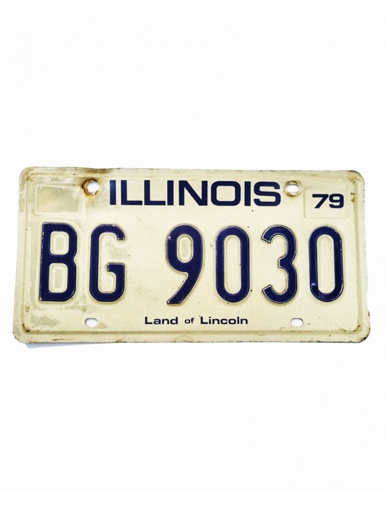 License Plate Illinois BG9030