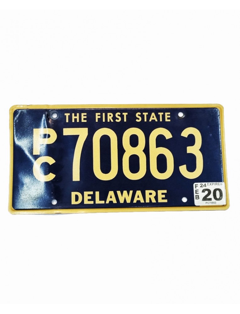 License Plate Delaware PC70863 Main